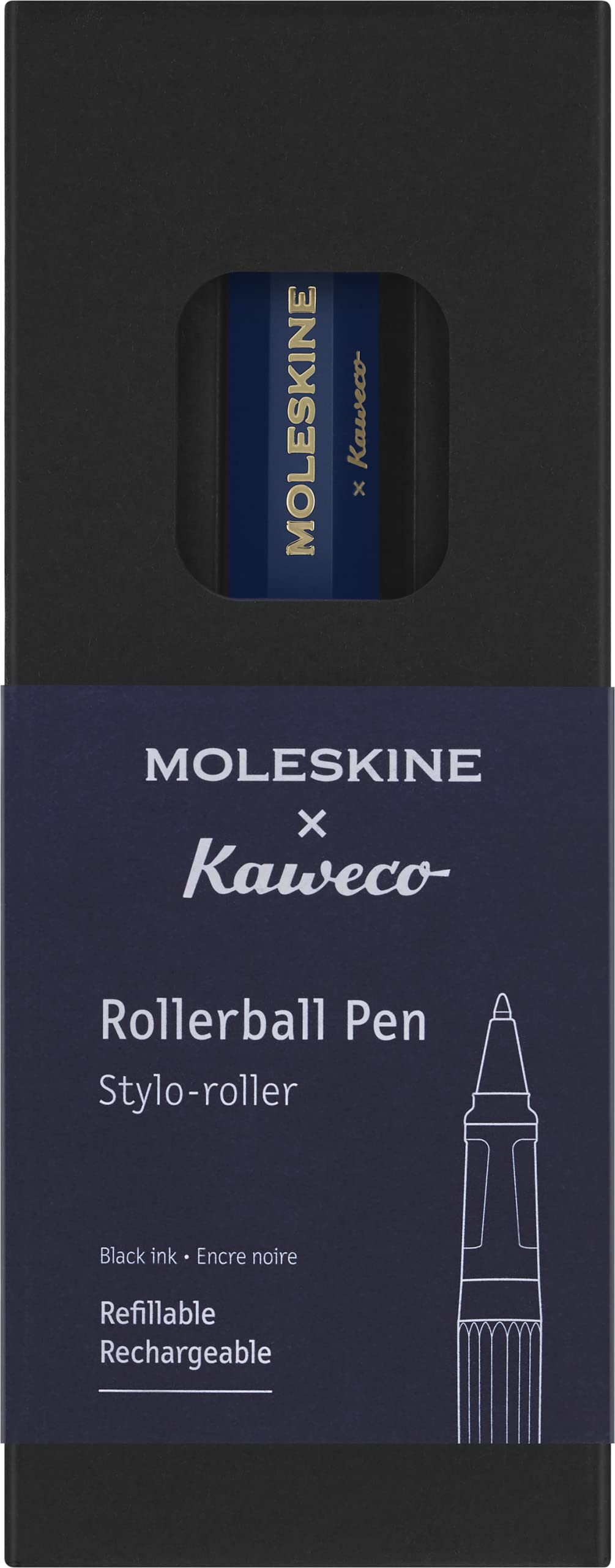 Moleskine Rollerball Pen Smooth Blue Ink for Effortless Writing