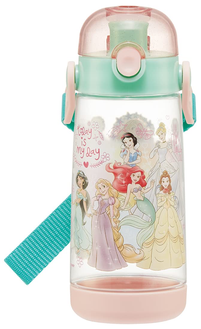 Skater Disney Princess Water Bottle 480ml One Push for Kids