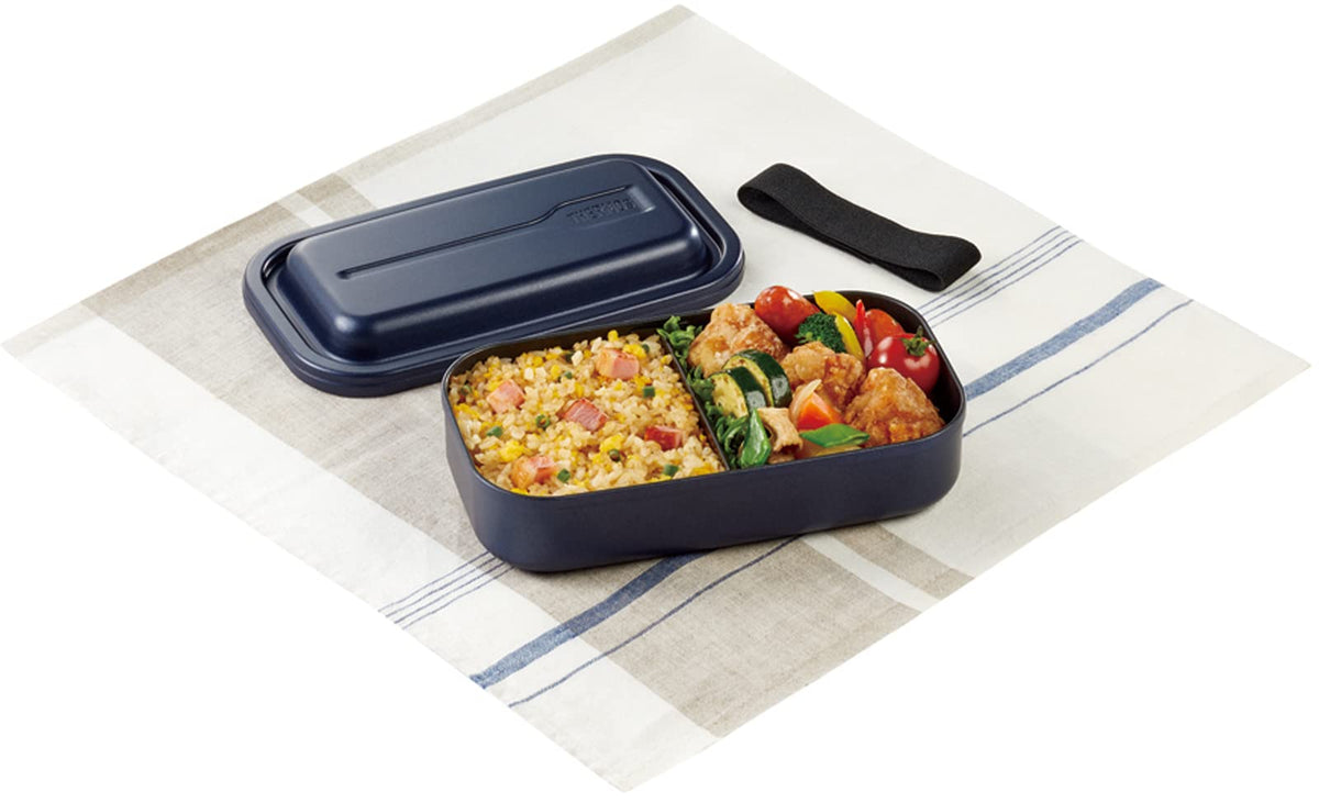THERMOS Aluminum Fresh Lunch Box 800ml with Non-Stick Coating Navy