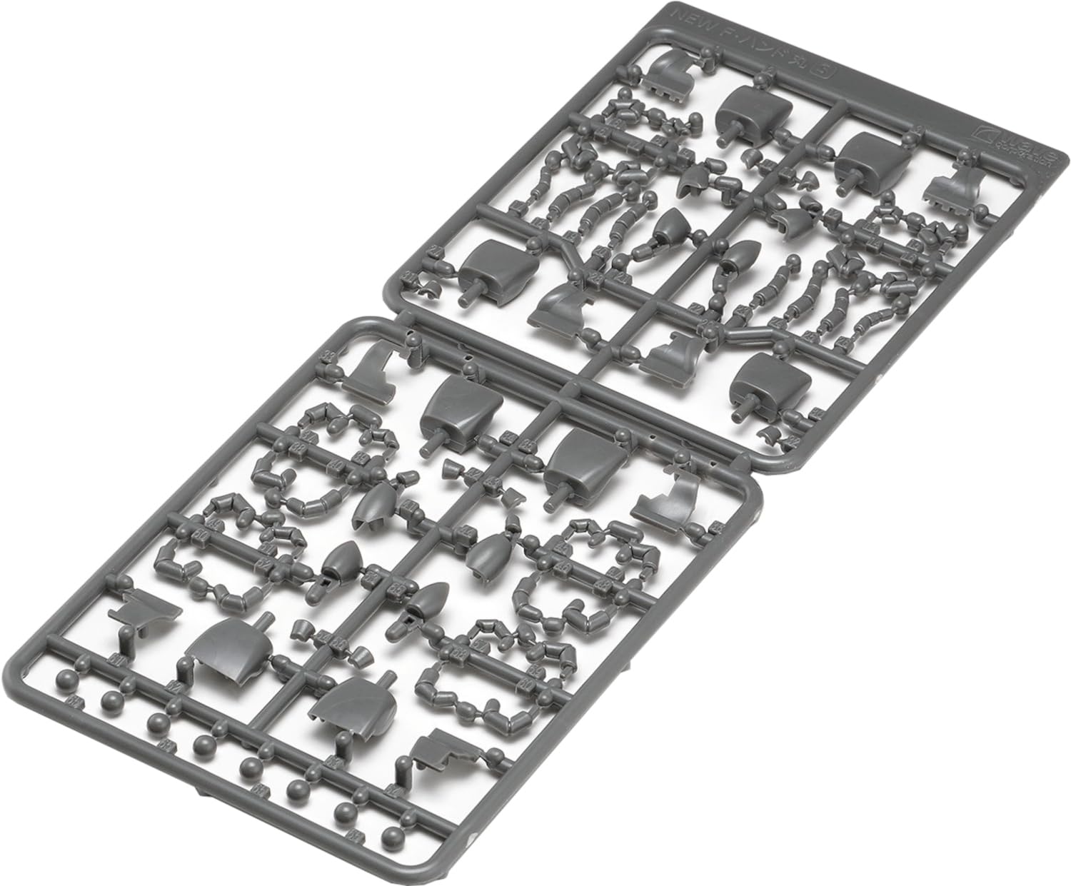 Wave F-Hand Round S Gray Model Parts for Scale Models