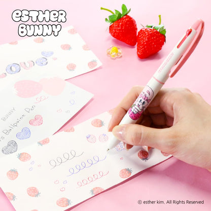 Epoch Chemical Multi-Color Pen Estabunny 3 Colors Pink