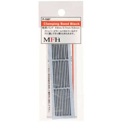 Model Factory Hiro Black Tie Wraps 30 Pieces for Model Assembly