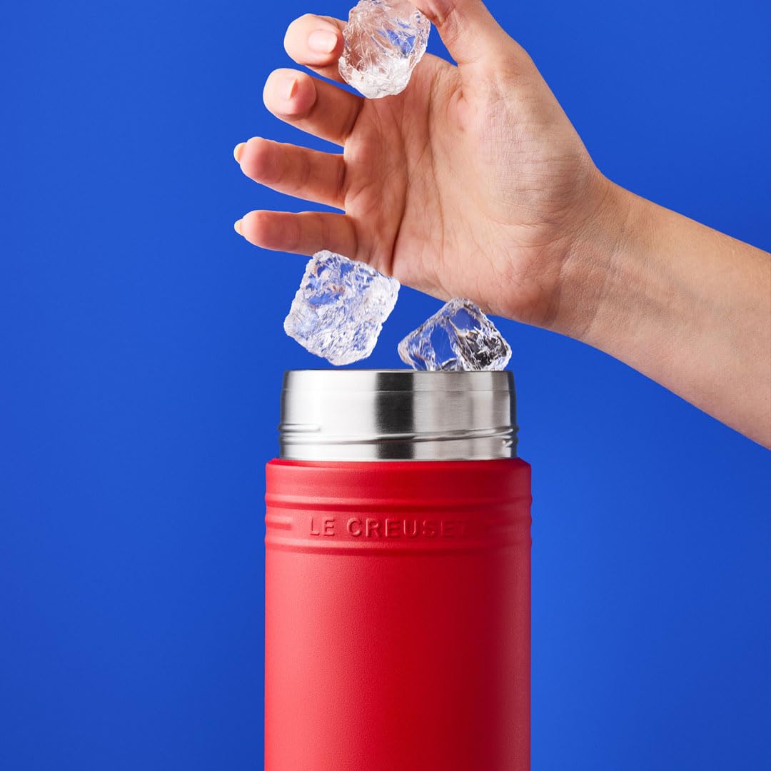 Le Creuset Stainless Steel Water Bottle 500ml with Vacuum Insulation