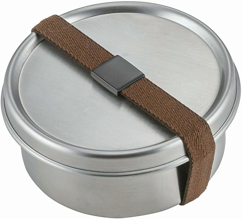 Shimomurakihan Bento Box Round S 300ml Stainless Steel Made in Japan