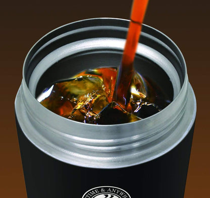 Asvel Vacuum Insulated Travel Tumbler 370ml Black