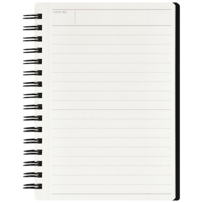 Maruman A6 Ring Notebook with 7mm Ruled Pages Black