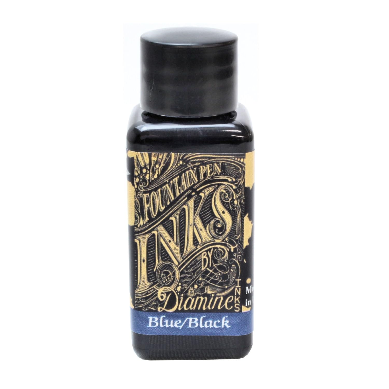 Diamine Bottle Ink Blue Black 30ml - High-Quality Fountain Pen Ink