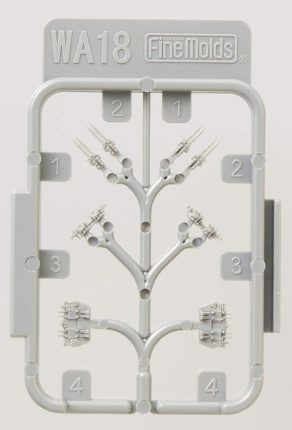 FineMolds 1/700 Scale Model Bofors 40mm Quad Gun Parts Set WA18