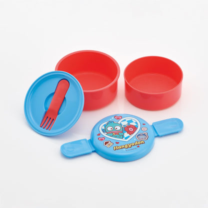 Skater Round Lunch Box with Fork 500ml Made in Japan