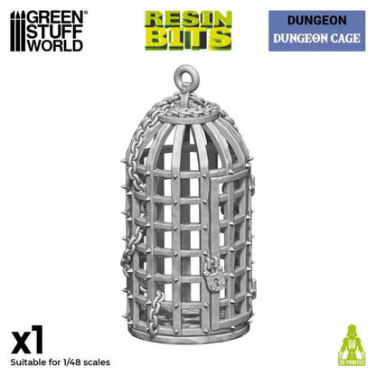 Green Stuff World 1/48 Dungeon Cage 3D Printed Model Kit