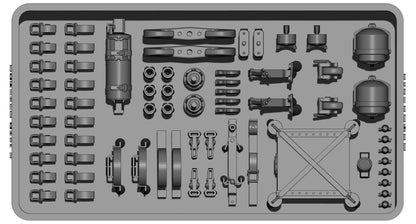 BSK Model 1/35 Scale Detail Parts Set for WW2 German Panther Tank D-Type