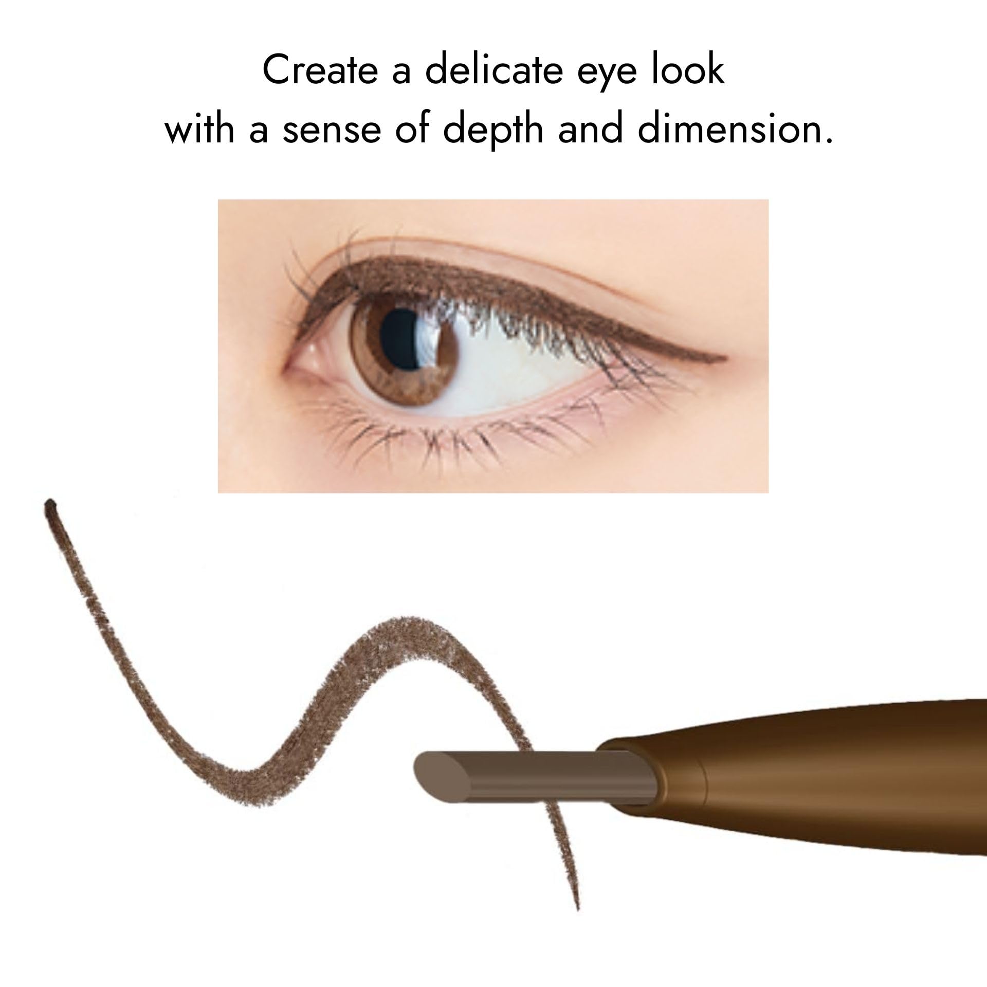 LoveLiner Cream Fit Pencil R Medium Brown for Effortless Eyeliner Application