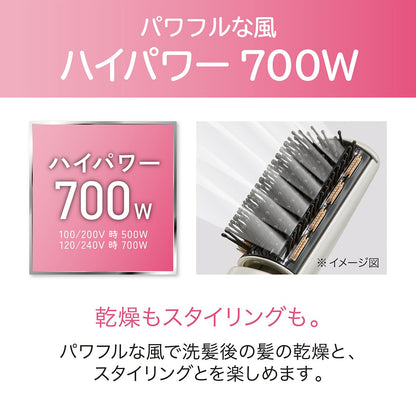 Koizumi Curling Dryer Twin Negative Ion Lightweight Slim Gold KDD-0053/N