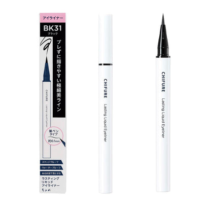 CHIFURE Lasting Liquid Eyeliner Waterproof Black 0.1mm Precision Tip