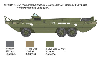 PLATZ 1/72 Scale DUKW Amphibious Vehicle Model Kit for D-Day 80th Anniversary