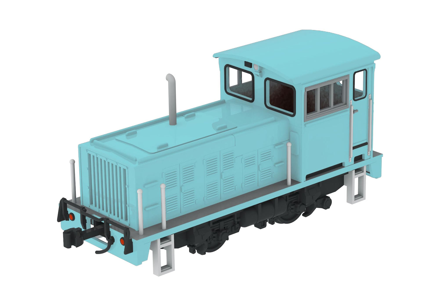 Plum 1/80 Scale Model Blue Locomotive Plastic Kit