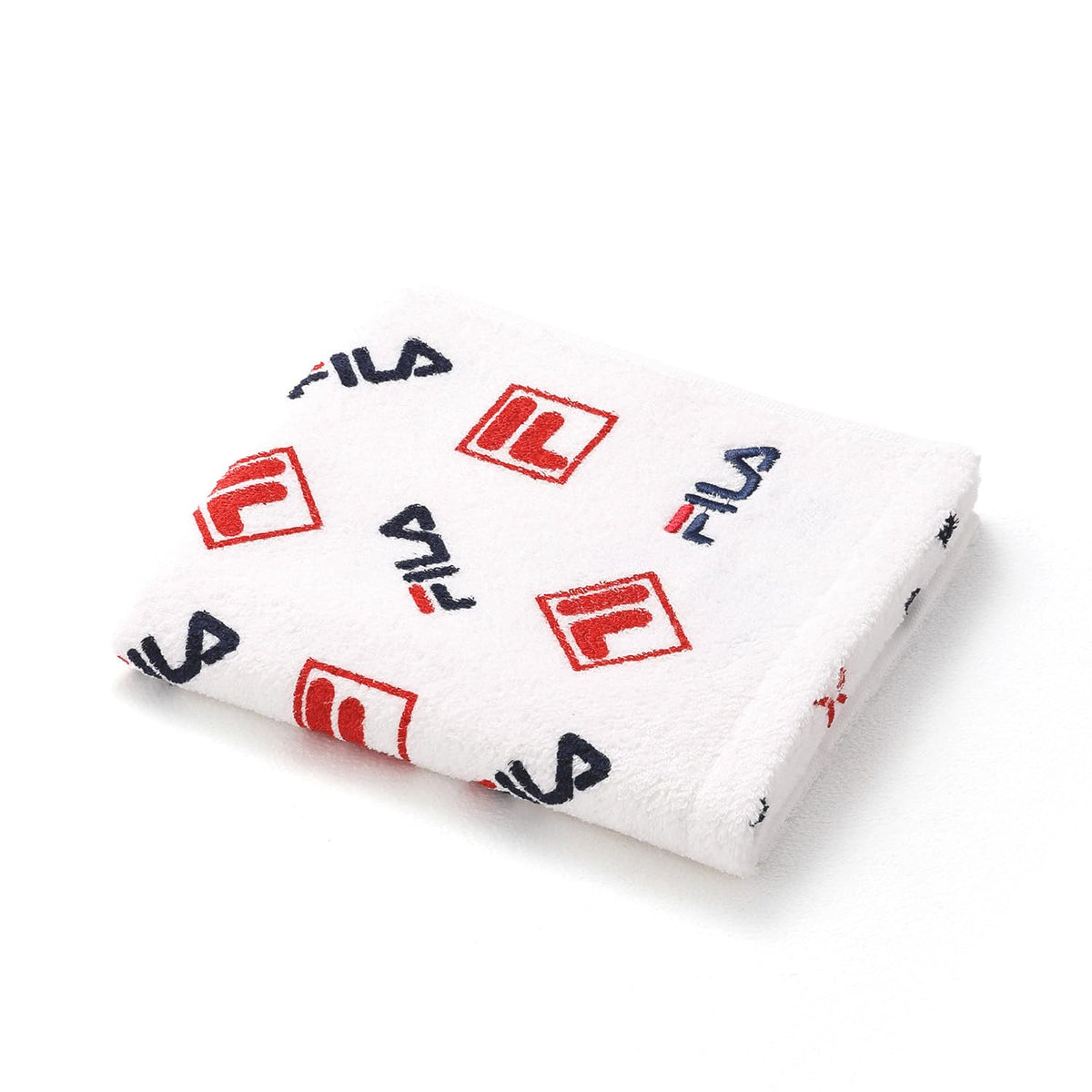 FILA Logo Mix Face Towel Red for Sports and Gym 34x75cm