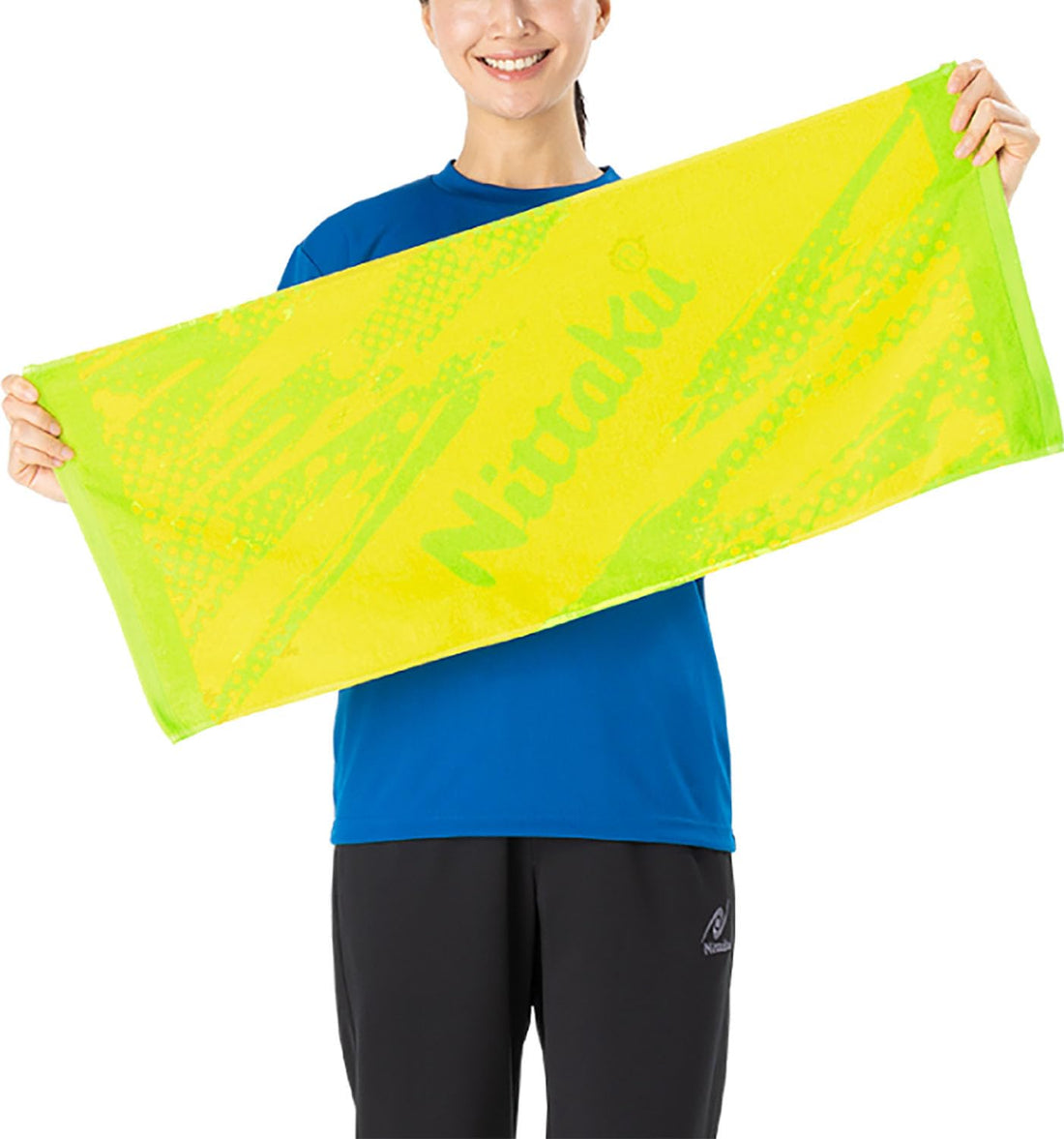 Nittaku Table Tennis Towel 100% Cotton Light Green 33x80cm