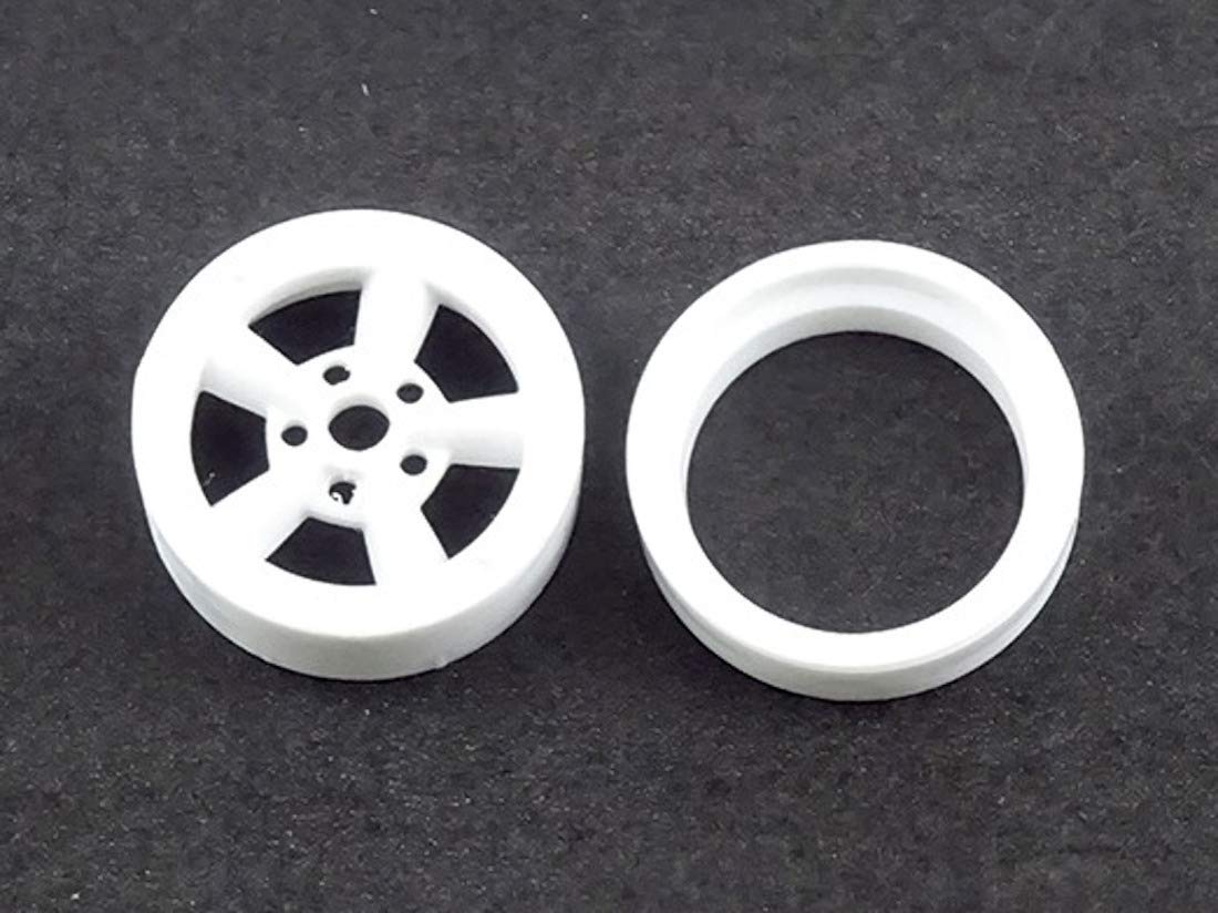 Asuka Model 1/24 Orange Wheels A Style Model Parts Set OW-4