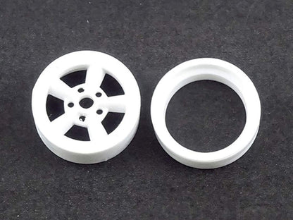 Asuka Model 1/24 Orange Wheels A Style Model Parts Set OW-4