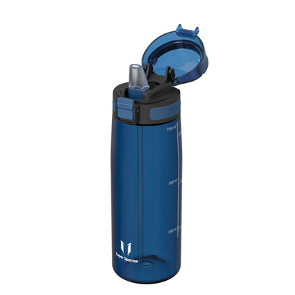 Super Sparrow Water Bottle 750ml BPA-Free with Straw
