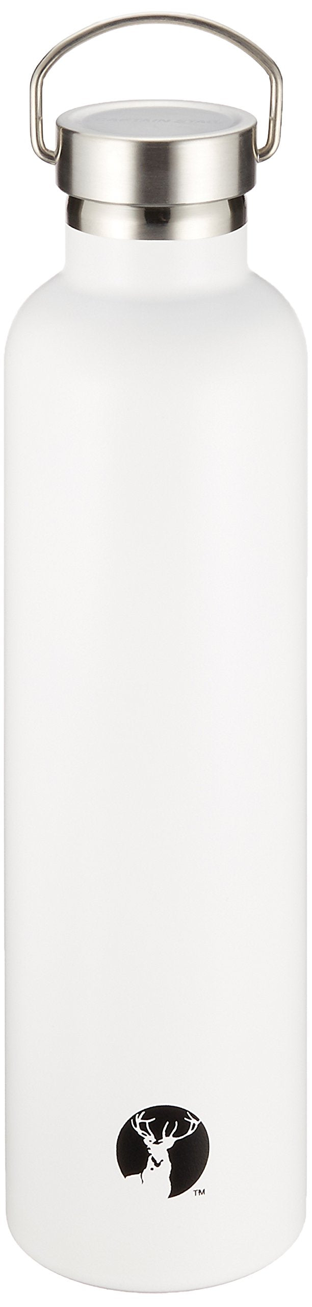 CAPTAIN STAG Sports Bottle Vacuum Insulated 1000ml White