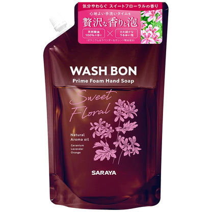 Saraya Washbon Prime Foam Sweet Floral Refill 500ml