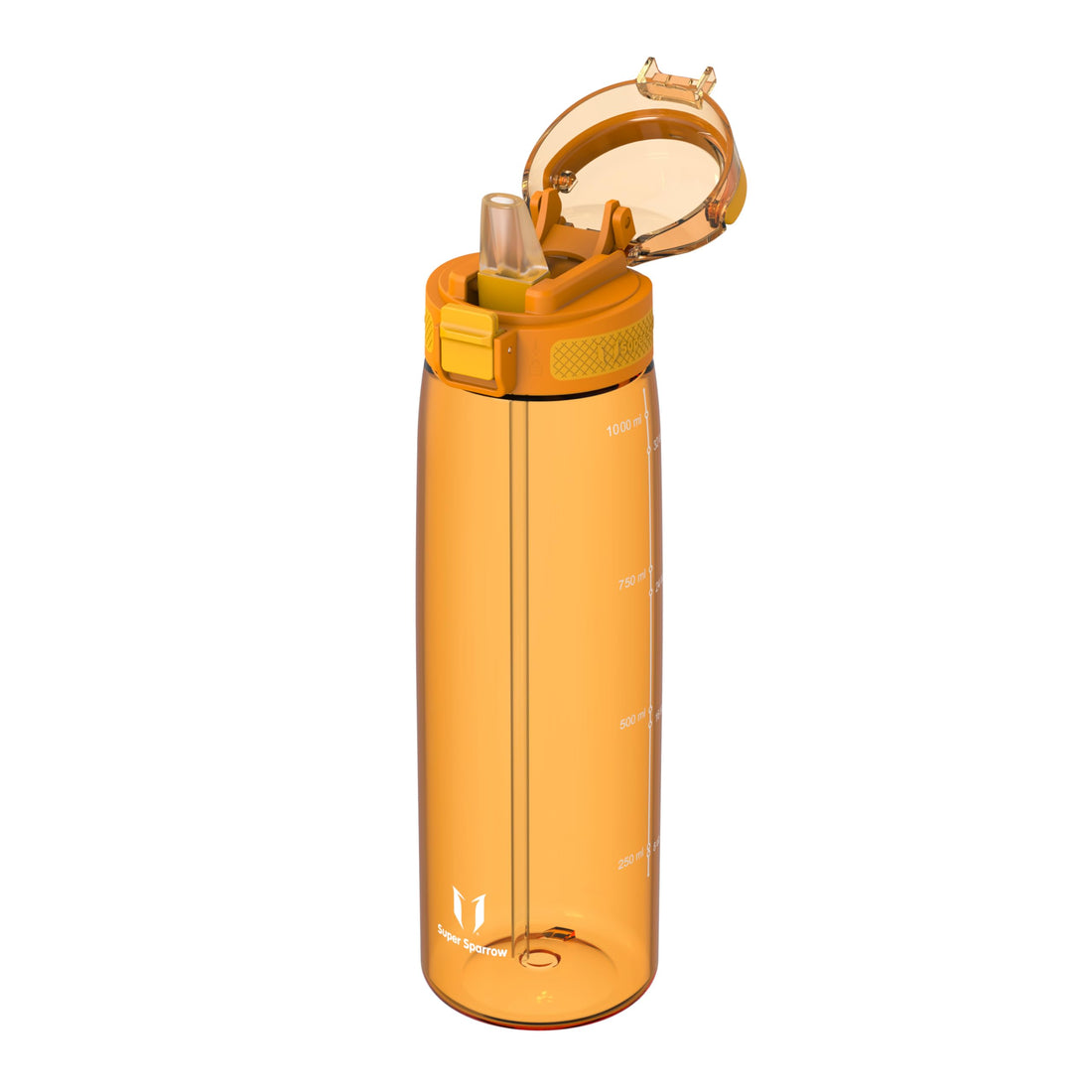 Super Sparrow Water Bottle 1L with Straw BPA-Free Tritan Design