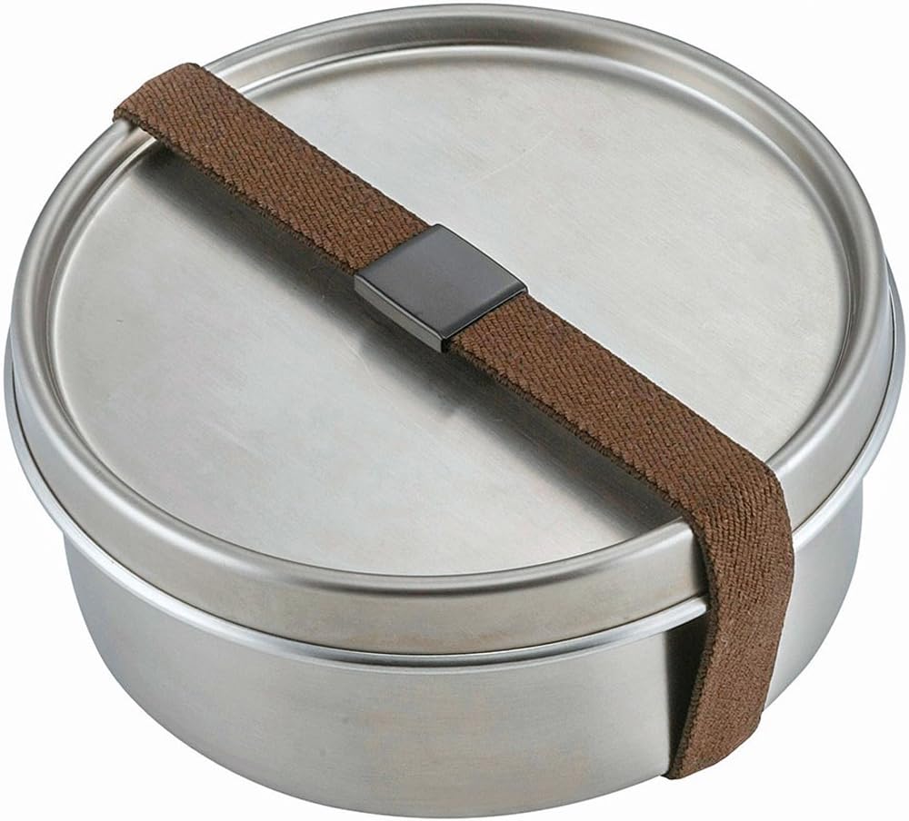 Shimomura TSUBAME Round Bento Box 500ml Stainless Steel Made in Japan