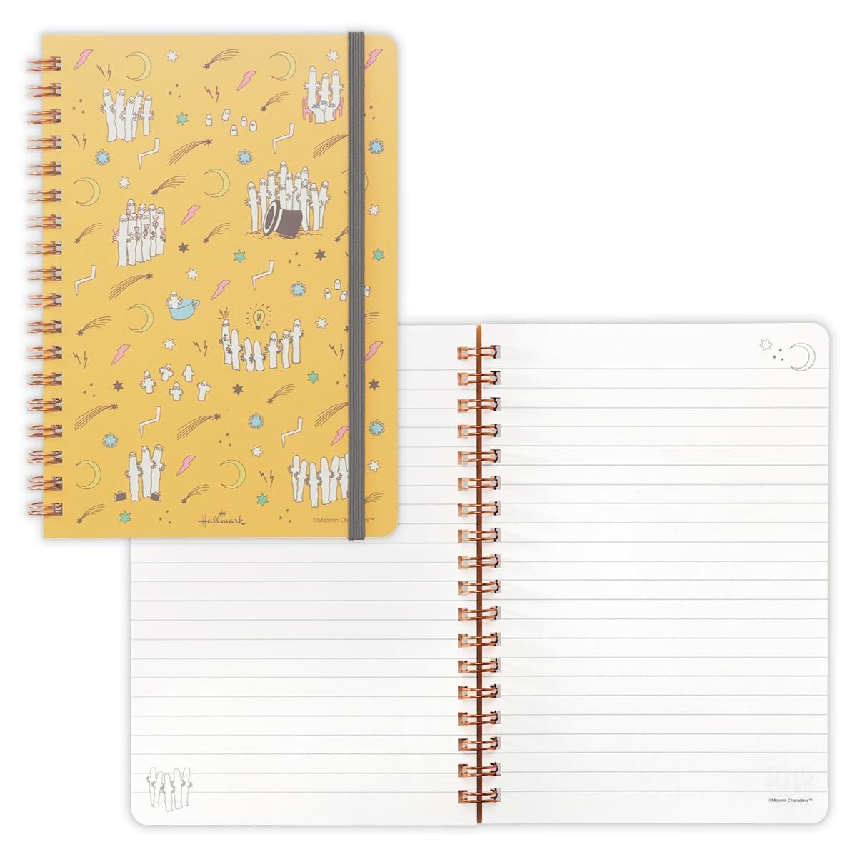 Hallmark Moomin Days Yellow Ring Notebook