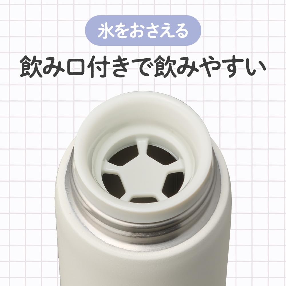 DOSHISHA Water Bottle with Strong Bottom 320ml Vacuum Insulated Pink