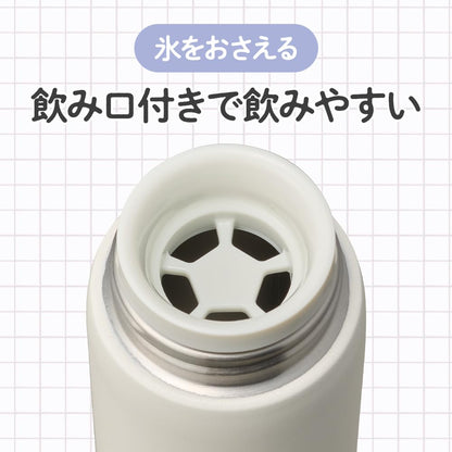 DOSHISHA Water Bottle with Strong Bottom 320ml Vacuum Insulated Pink