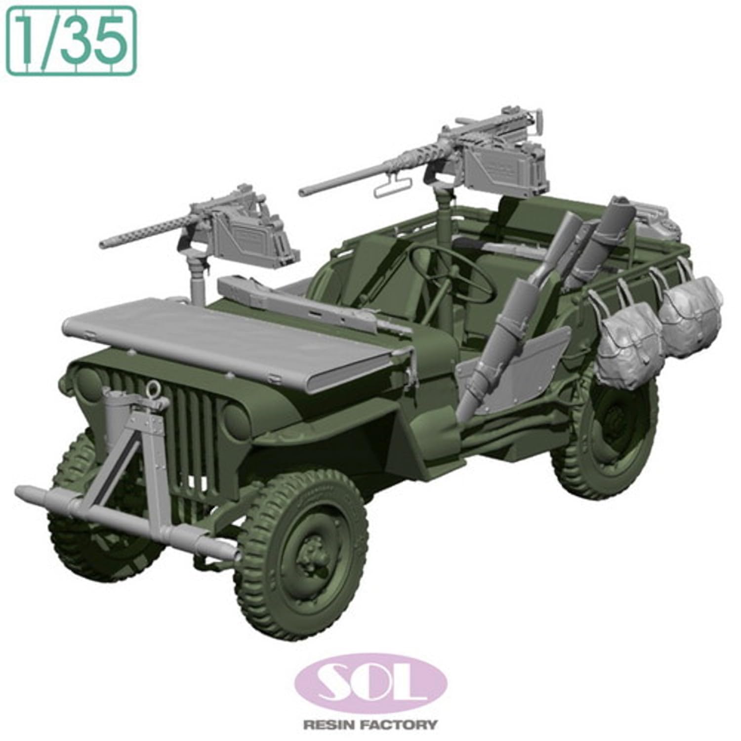Sol Model 1/35 WWII US 1/4 Ton General Purpose Truck Detail-Up Set