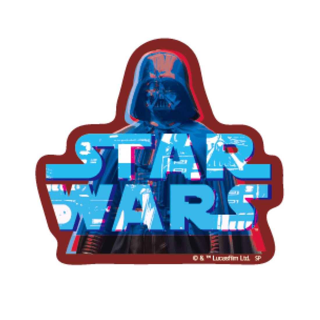 Small Planet Star Wars Character Sticker Darth Vader Die-Cut Design