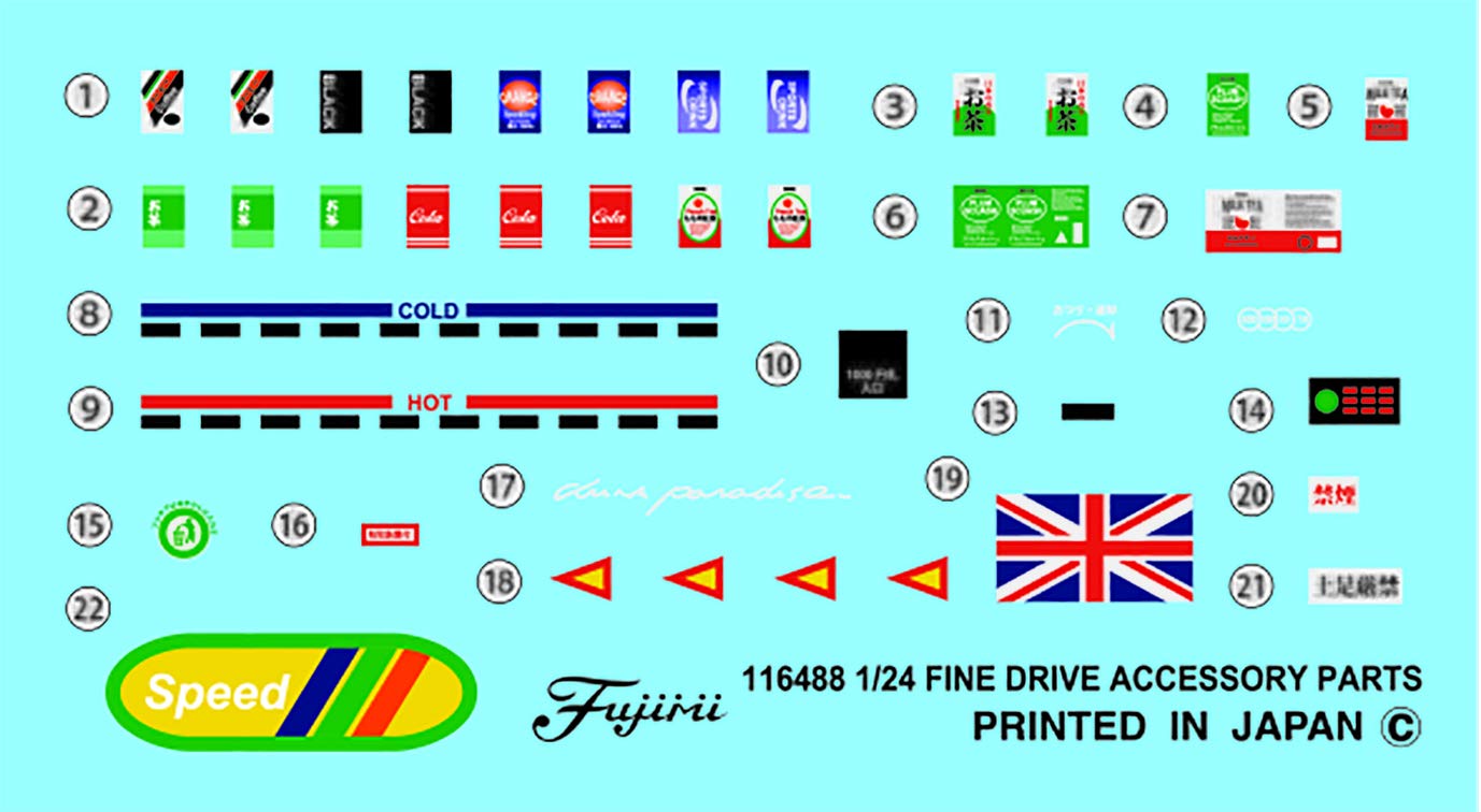 FUJIMI 1/24 Garage &amp; Tool Series No.6 Accessory Parts Set
