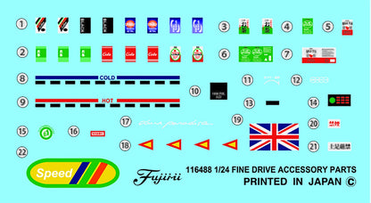 FUJIMI 1/24 Garage &amp; Tool Series No.6 Accessory Parts Set