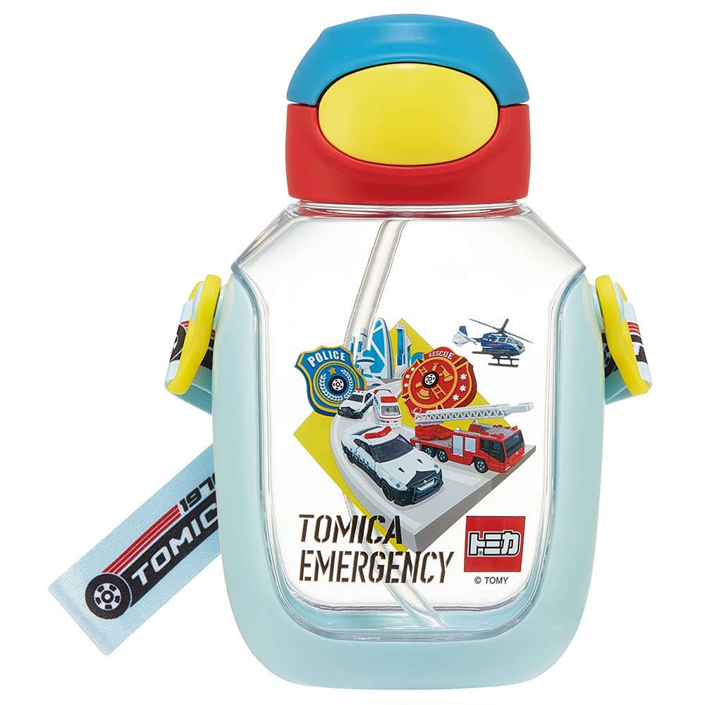 Skater 530ml Straw Bottle with One Push for Kids