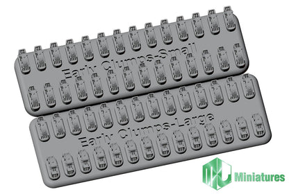 MJ Miniature 1/35 German Clamp Set Early Type Plastic Model Parts