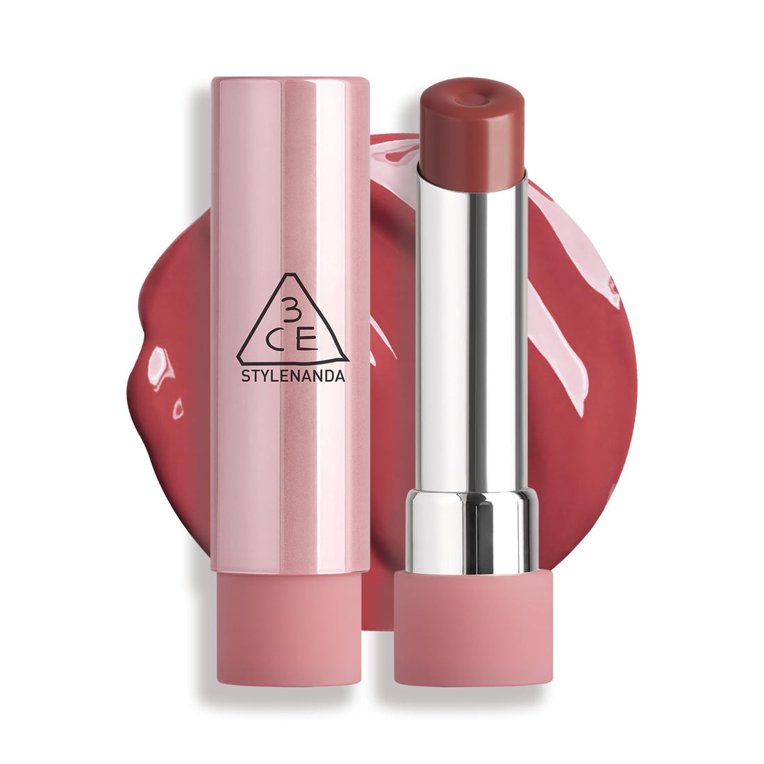 3CE Grayzy Lip Glow Rose Glaze Lipstick
