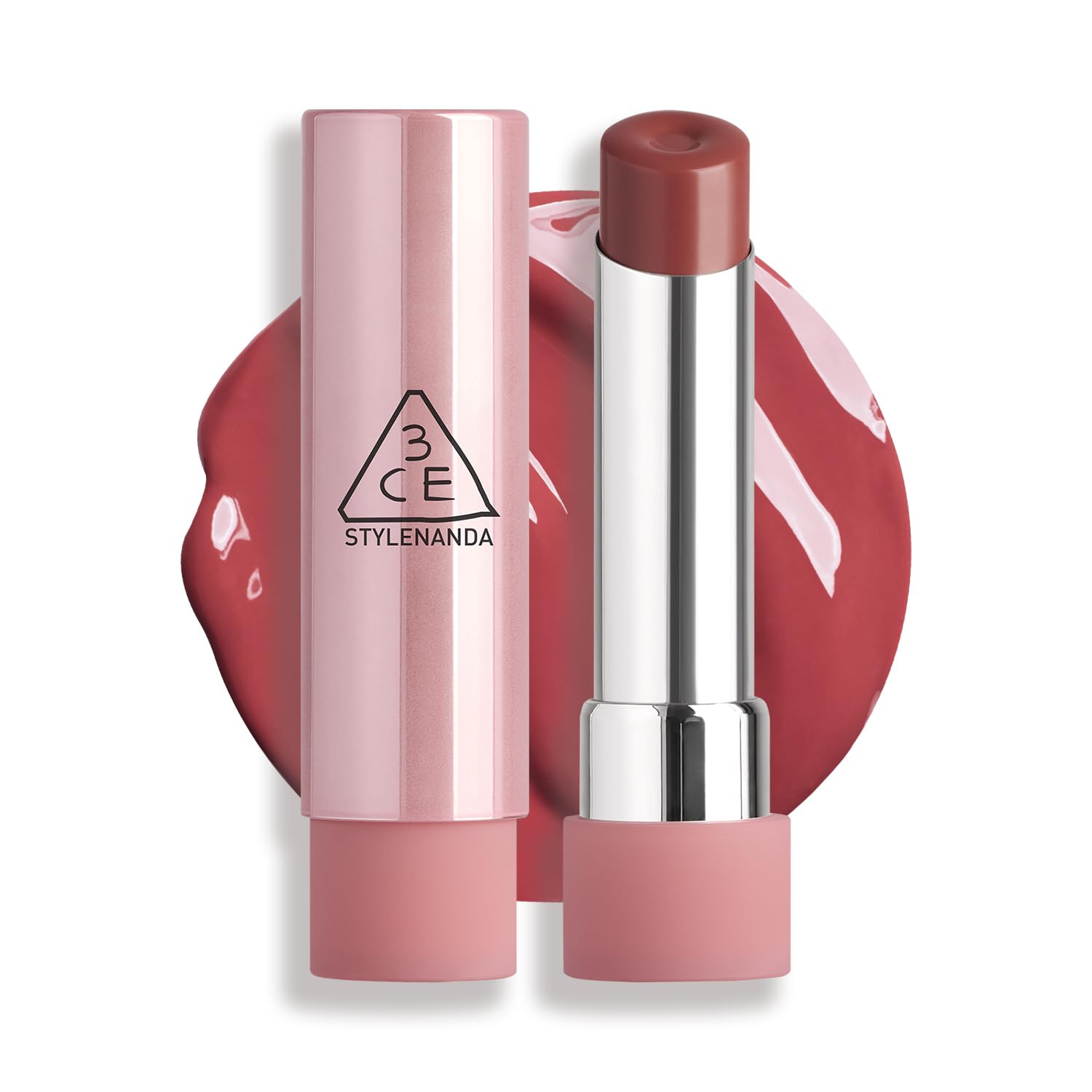 3CE Grayzy Lip Glow Rose Glaze Lipstick
