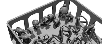 BSK Model 1/35 WWII M4 Sherman Tank Light and Horn Set for Models