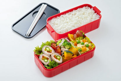 Skater 2-Tier Lunch Box 600ml with Antibacterial Features for Women