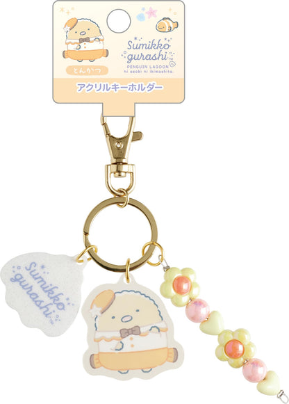 San-X Acrylic Key Holder Penguin Lagoon Character Collectible