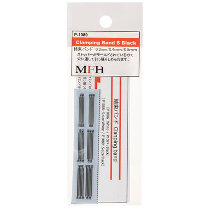 Model Factory Hiro Black Binding Bands for 1/20 and 1/24 Scale Models