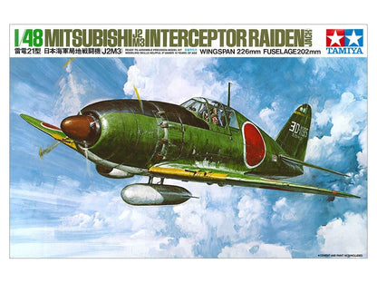 TAMIYA 1/48 Scale Navy Fighter Model Kit Raiden Type 21