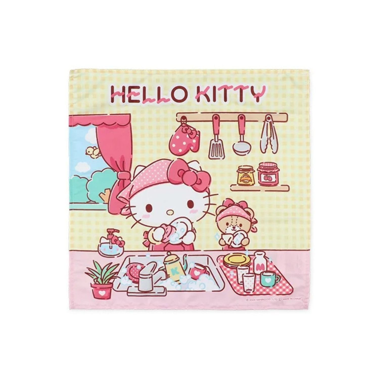 Salonジェ Sanrio Napkin Set Featuring Hello Kitty 43x43cm