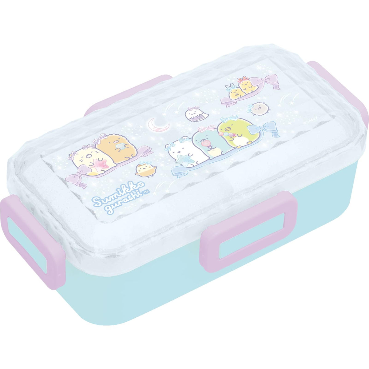 San-X Sumikko Gurashi 4-Point Lock Lunch Box with Diamond Cut Design