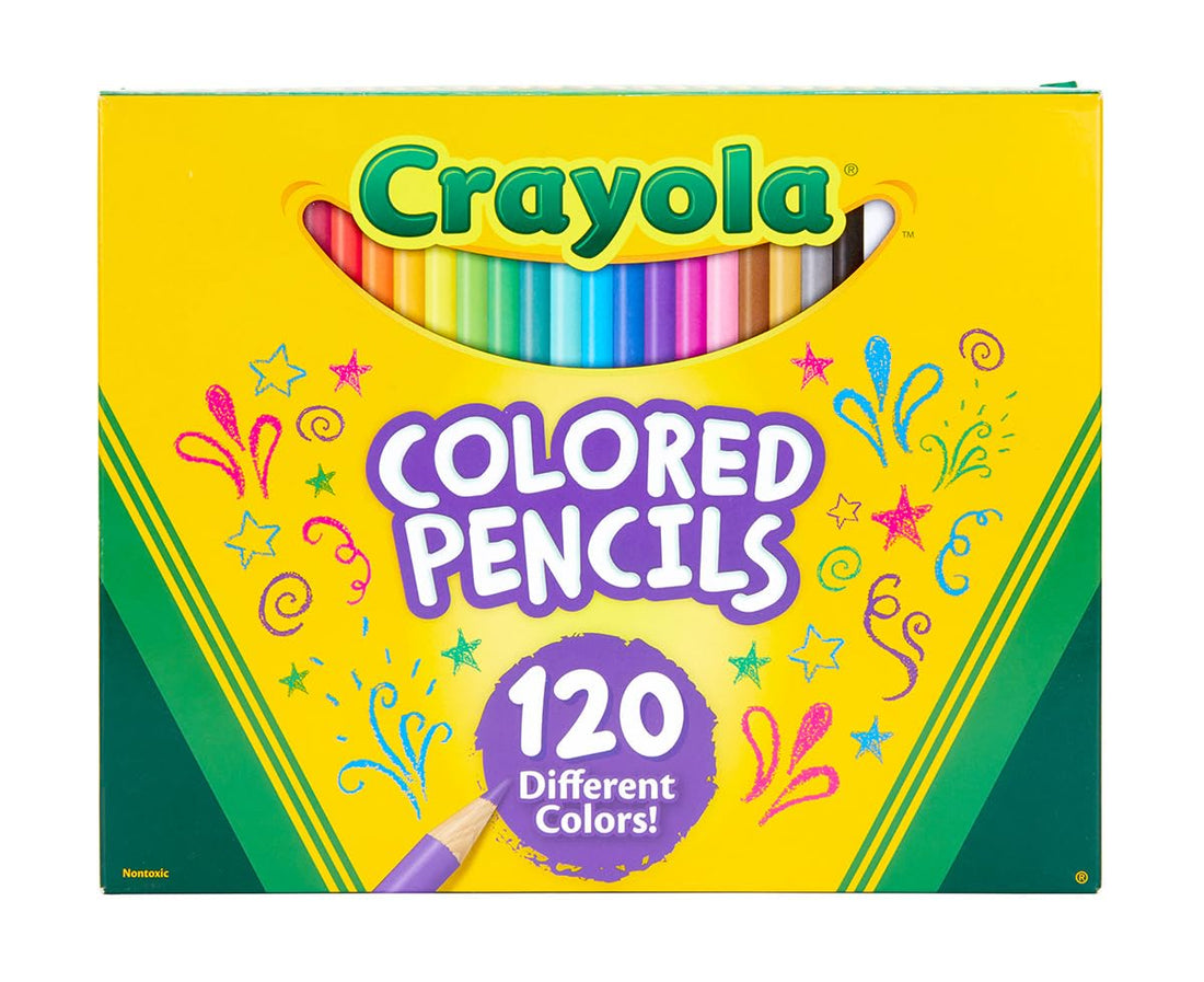 CRAYOLA Vibrant Colored Pencils Set 120 Count