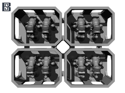 BSK Model 1/35 WWII German Sfl Z.F.1a Self-Propelled Gun Model Parts