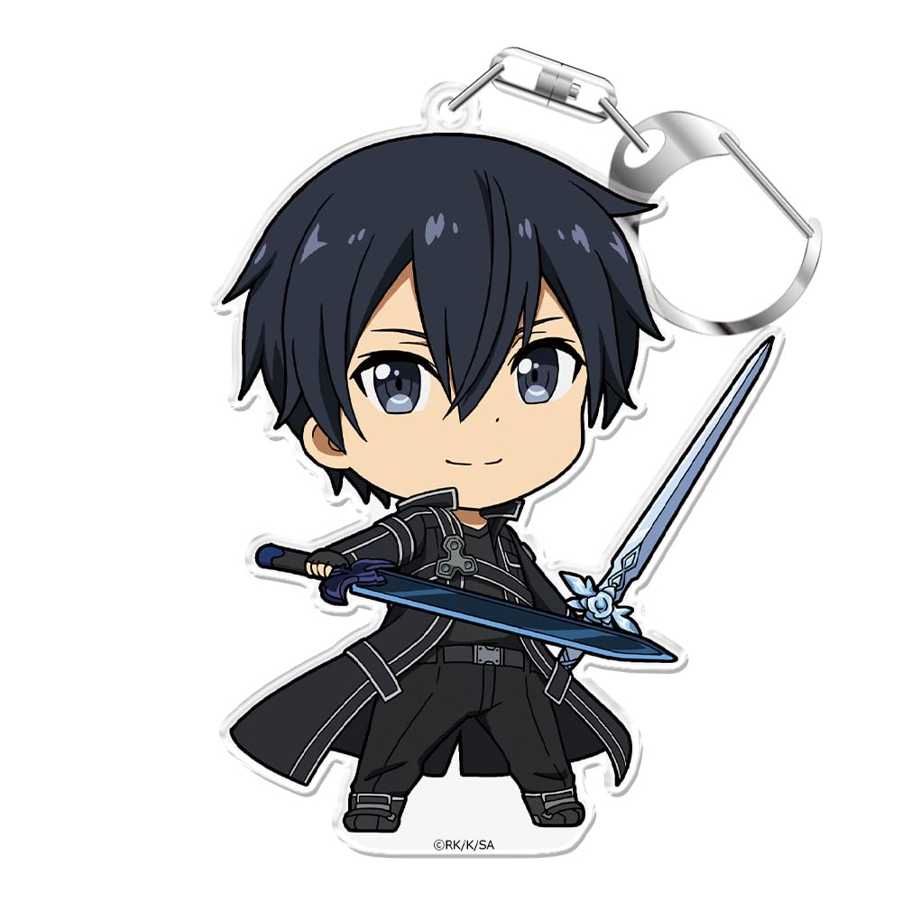 azumaker Sword Art Online Keychain Stand Kirito Figure Collectible